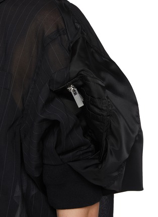  - SACAI - Semi-Sheer Cropped Shirt