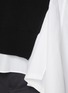  - SACAI - Cotton Poplin Knit Mix Top