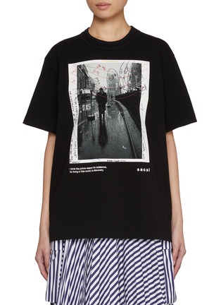 Main View - Click To Enlarge - SACAI - James Dean Cotton T-shirt