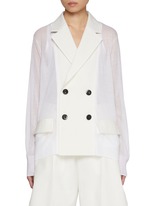 コート Sacai Balzer double-breasted wool and silk SACAI Double-Breasted Wool Blazer | Holt Renfrew