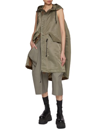 Figure View - Click To Enlarge - SACAI - Relaxed Hoodie Vest