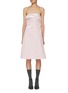 Main View - Click To Enlarge - MIU MIU - Strapless Folded Cotton Poplin Dress