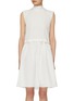 Main View - Click To Enlarge - MIU MIU - Slubbed Folded Cotton Poplin Dress