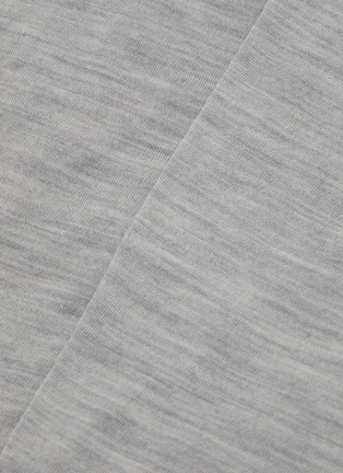 Detail View - Click To Enlarge - SHLEEP - Merino Jersey Super King Size Fitted Sheet — Speckled Granite