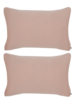 Main View - Click To Enlarge - SHLEEP - Merino Jersey Standard Pillowcase Set of 2 — Dusty Rose