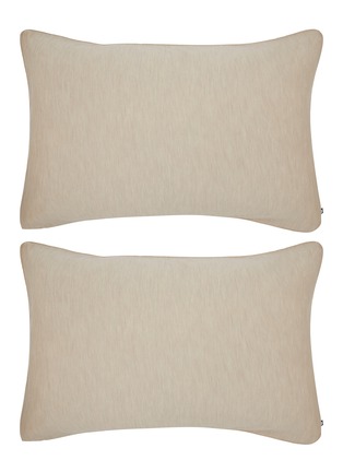 Main View - Click To Enlarge - SHLEEP - Merino Jersey Standard Pillowcase Set of 2 — Tropical Sand