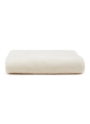 SHLEEP | Merino Knit Reversible Fleece Throw — Ivory Tusk