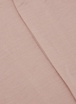 Detail View - Click To Enlarge - SHLEEP - Merino Jersey Super King Size Fitted Sheet — Dusty Rose