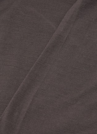 Detail View - Click To Enlarge - SHLEEP - Merino Jersey Super King Size Fitted Sheet — Charcoal Slate