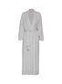 Main View - Click To Enlarge - SHLEEP - Merino Silk Seamless Knit Dressing Gown Size XS/S — Platinum Slate