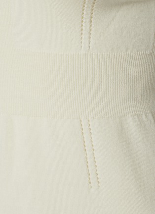 Detail View - Click To Enlarge - SHLEEP - Merino Silk Seamless Knit Slip Dress Size S — Ivory Tusk