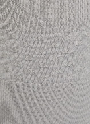 Detail View - Click To Enlarge - SHLEEP - Small Merino Silk Seamless Knit Bralette — Platinum Slate