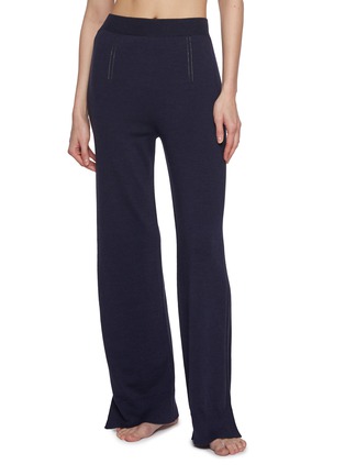 Front View - Click To Enlarge - SHLEEP - Merino Silk Seamless Knit Long Pants Size XS/S — Arabian Nightsky