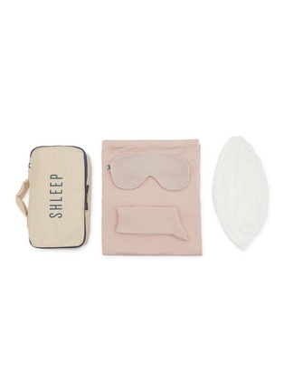 Main View - Click To Enlarge - SHLEEP - Merino Jersey Travel Kit — Dusty Rose