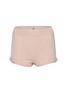 Main View - Click To Enlarge - SHLEEP - Merino Silk Seamless Knit Shorts Size S — Dusty Rose