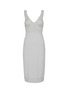 Main View - Click To Enlarge - SHLEEP - Merino Silk Seamless Knit Slip Dress Size S — Platinum Slate