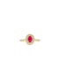 Main View - Click To Enlarge - LC COLLECTION JEWELLERY - Diamond Ruby 18K Gold Ring — Size US 7