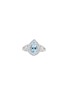 Main View - Click To Enlarge - LC COLLECTION JEWELLERY - Diamond Semi Precious Gem 14K White Gold Ring — Size US 7