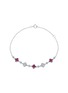 Main View - Click To Enlarge - LC COLLECTION JEWELLERY - Diamond Ruby 14K White Gold Bracelet — Size 7