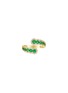 Main View - Click To Enlarge - LC COLLECTION JEWELLERY - Diamond Emerald 14K Gold Ring — Size US 7