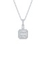 Main View - Click To Enlarge - LC COLLECTION JEWELLERY - Diamond 18K White Gold Pendant Necklace