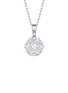 Main View - Click To Enlarge - LC COLLECTION JEWELLERY - Diamond 18K White Gold Pendant Necklace