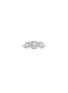 Main View - Click To Enlarge - LC COLLECTION JEWELLERY - Diamond 18K White Gold Trio Ring — Size US 7