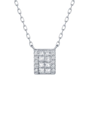 Main View - Click To Enlarge - LC COLLECTION JEWELLERY - Diamond 18K White Gold Pendant Necklace