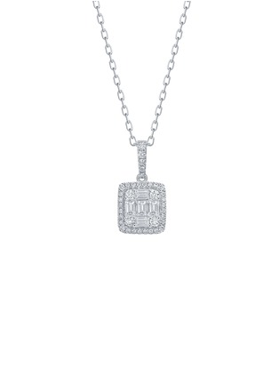 Main View - Click To Enlarge - LC COLLECTION JEWELLERY - Diamond 18K White Gold Pendant Necklace