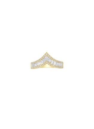 Main View - Click To Enlarge - LC COLLECTION JEWELLERY - Diamond 18K Gold Ring — Size US 7