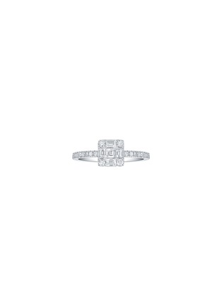 Main View - Click To Enlarge - LC COLLECTION JEWELLERY - Diamond 18K White Gold Ring — Size US 7