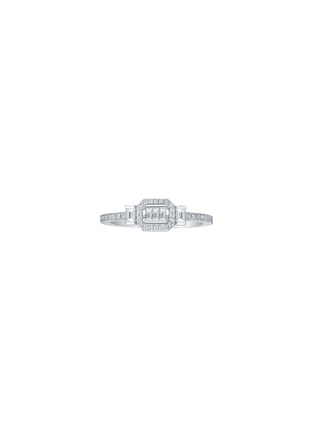 Main View - Click To Enlarge - LC COLLECTION JEWELLERY - Diamond 18K White Gold Ring — Size US 7