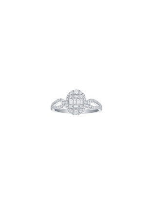 Main View - Click To Enlarge - LC COLLECTION JEWELLERY - Diamond 18K White Gold Ring — Size US 7