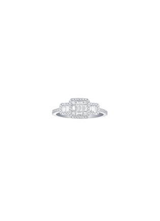 Main View - Click To Enlarge - LC COLLECTION JEWELLERY - Diamond 18K White Gold Ring — Size US 7