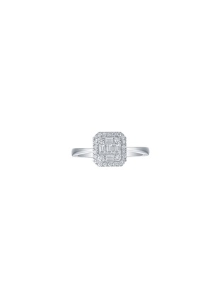 Main View - Click To Enlarge - LC COLLECTION JEWELLERY - Diamond 18K White Gold Ring — Size US 7