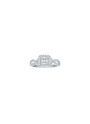 Main View - Click To Enlarge - LC COLLECTION JEWELLERY - Diamond 18K White Gold Ring — Size US 7