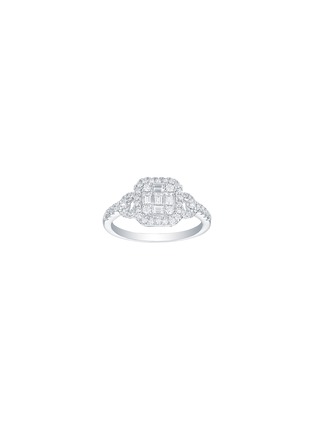 Main View - Click To Enlarge - LC COLLECTION JEWELLERY - Diamond 18K White Gold Ring — Size US 7