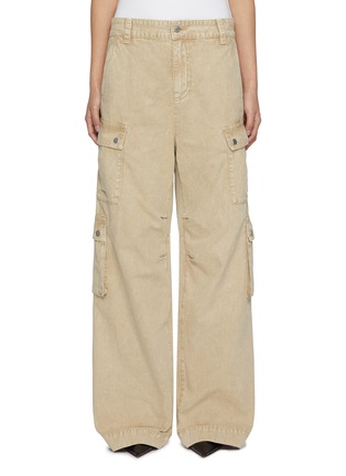 Main View - Click To Enlarge - MO&CO. - Vintage Multi-Pocket Cargo Jeans