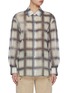 Main View - Click To Enlarge - MO&CO. - Paint Motif Plaid Cotton Shirt