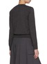 Back View - Click To Enlarge - MO&CO. - V-Neck Cropped Wool Cardigan