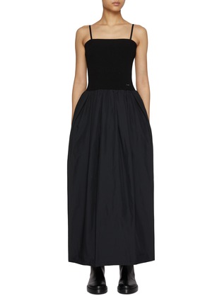 Main View - Click To Enlarge - MO&CO. - Spaghetti Strap Pleated Midi Dress