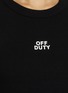  - MO&CO. - Off Duty' Cropped Cotton Blend T-Shirt