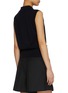 Back View - Click To Enlarge - MO&CO. - Sleeveless Wool Polo Top