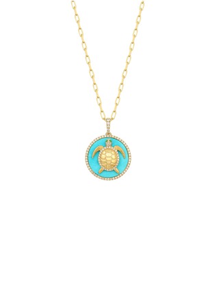 Main View - Click To Enlarge - LC COLLECTION JEWELLERY - Diamond 18K Gold Turtle Pendant Necklace