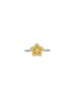 Main View - Click To Enlarge - LC COLLECTION JEWELLERY - Diamond Natural Yellow Diamond 18K Gold Floral Motif Ring  — Size US 7