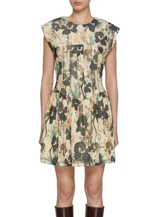 Main View - Click To Enlarge - GANNI - Printed Corset Mini Dress