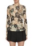 Main View - Click To Enlarge - GANNI - Printed Mesh Long Sleeve Top