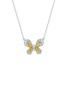 Main View - Click To Enlarge - LC COLLECTION JEWELLERY - Diamond 18K White Gold Butterfly Necklace