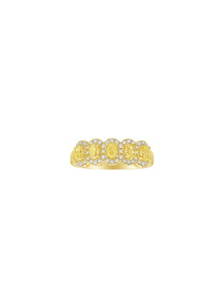 Main View - Click To Enlarge - LC COLLECTION JEWELLERY - Diamond 18K Gold Ring — US 7