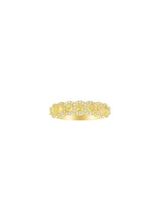 Main View - Click To Enlarge - LC COLLECTION JEWELLERY - Diamond 18K Gold Ring — US 7